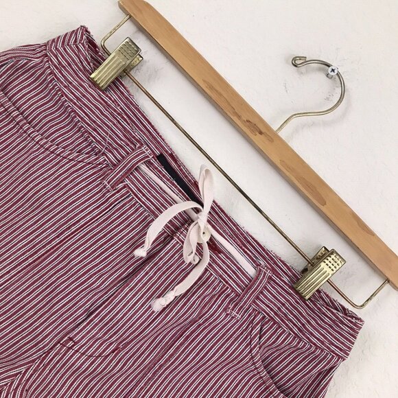 Riveted By LEE Womens Striped Cotton Shorts‎ size 6M - Picture 1 of 9
